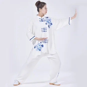 

Man/Women Takewondo Karate Tai chi Clothing Wudang Kung Fu Martial Arts Wing Chun Clothing Taiji Taichi Uniform Clothes A