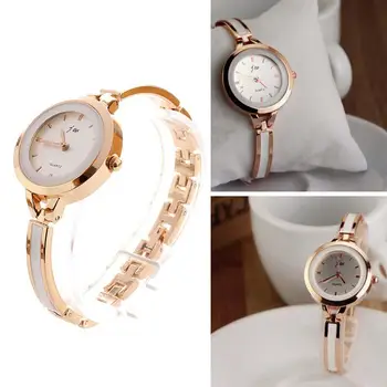 

Women Elegant Ladies Fashion Bracelet Watch Analog Quartz Thin Stainless Steel Bangle Round Dial Dress Gold Wrist Watches