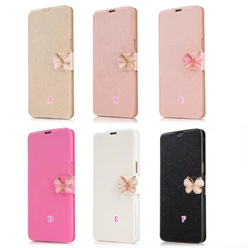 

Luxury Butterfly Silk Wallet Leather For Iphone XR XS MAX X 8 7/Plus/6 6S/5 5S SE/Galaxy Note 9 S9/S8 Card Slot Flip Cover 80pcs