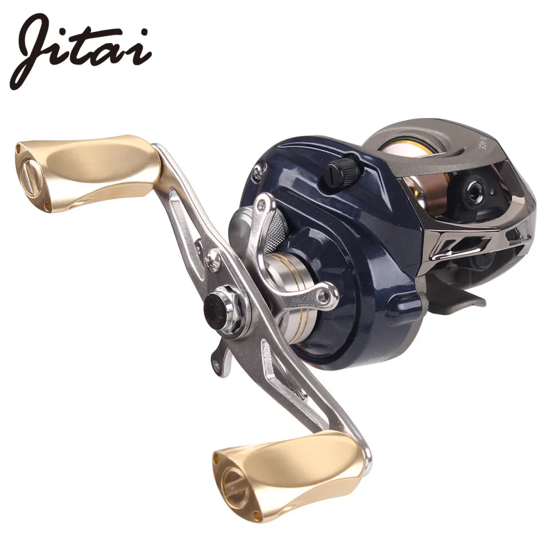 

JITAI Brand Baitcasting Fishing Reel 14+1BB Aluminum Alloy Handle Knobs Saltwater Freshwater Wheel For Lure Feeder Carp Fishing