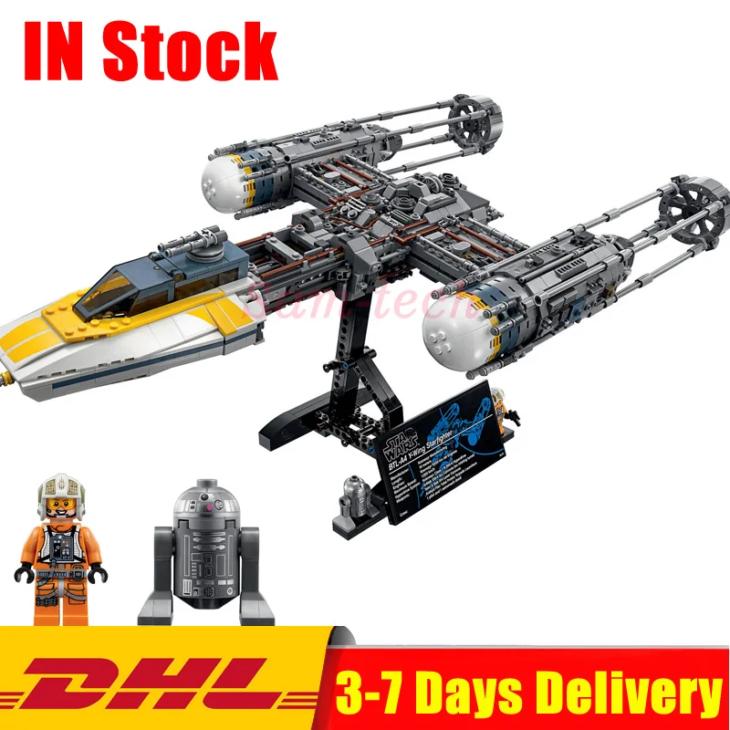 

Compatible LegoINGlys 75181 Star War Series The 75181 New Y-wing Starfighter Set Building Blocks Bricks Toys Christmas Gifts