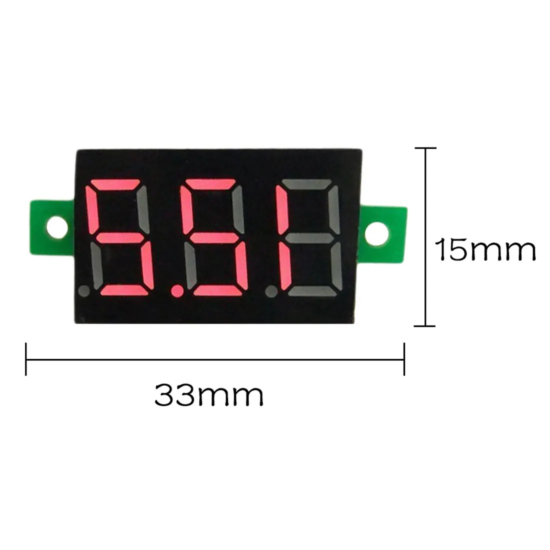 Мини 0,36 дюймов DC4.5-30V 3 бита цифровой Красный светодиодный дисплей Панель измеритель напряжения вольтметр тестер Вольтметр Амперметр