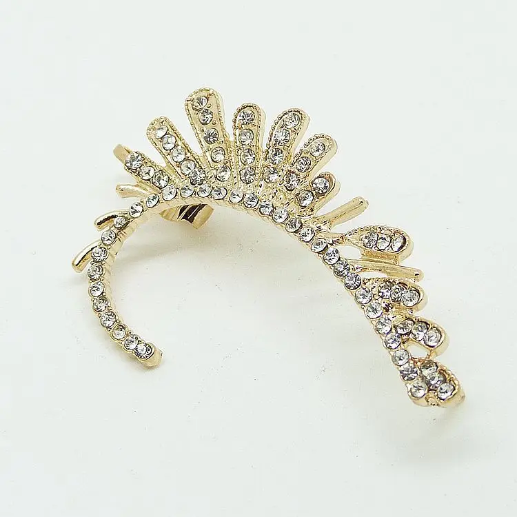 

2019 New Fashion Brincos Ear Cuff Personality Crysta Clip Earrings For Women Jewelry Wholesale 3E312