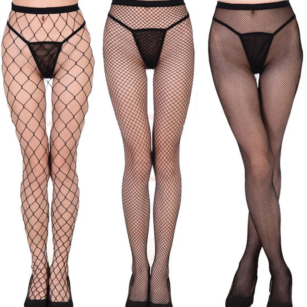 Hollow out sexy pantyhose font b female b font Mesh black women tights stocking slim fishnet