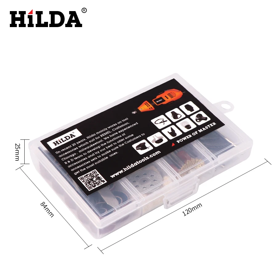 HILDA 92Pcs Wood Metal Engraving Electric Rotary Tool Accessory for Dremel Bit Set Grinding Polish