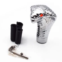 Autos светодиодный красный глаз 3D змея кобра ручка переключения передач рычаг скорости переключения передач Ручка двери