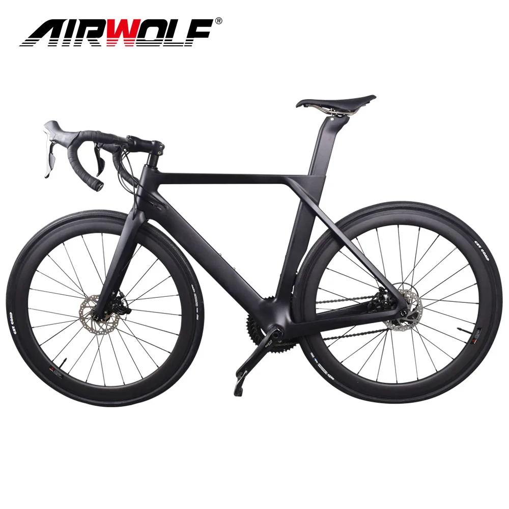 Discount 2019 Disc Carbon Road bike Complete Bicycle Carbon with SH1MANO 4700/R7000/R8000/R9100, 22 speed carbon bike 3