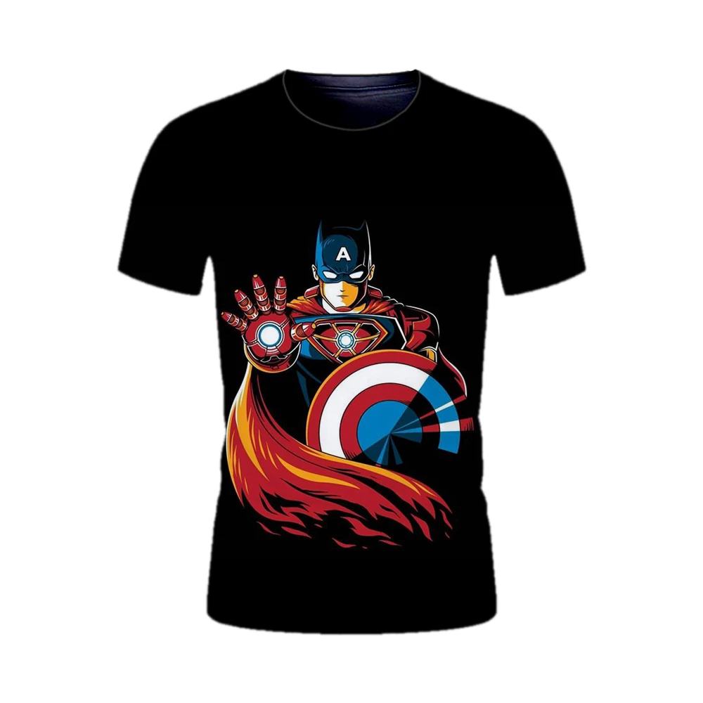 

Marvel Comic Superman Tshirt Boys Men T Shirt Couple T-Shirt Teens Tshirts Girls Kids Harajuku Kawaii Tee Male Oversized Clothes