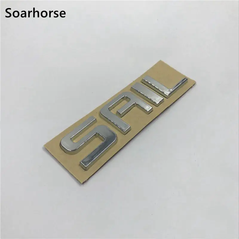 

Soarhorse Car Emblem for Sail Letters 3D Silver Sticker For Chevrolet Sail Rear Trunk Badge Nameplate Decal