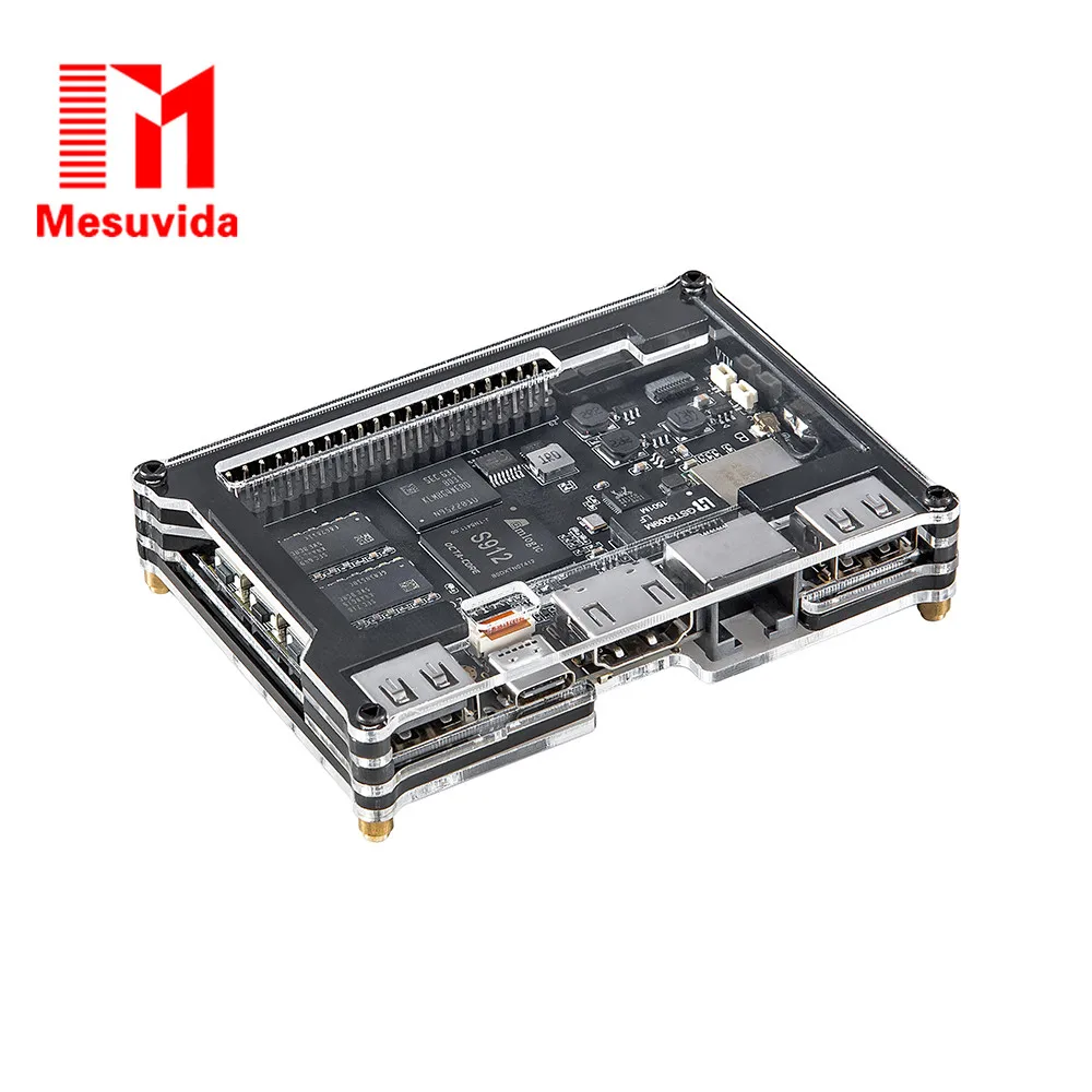 

Mesuvida Khadas VIM2 Basic Pro MaxTV Box Open Source SBC 2 x 2 MIMO WiFi Gigabit LAN with WOL