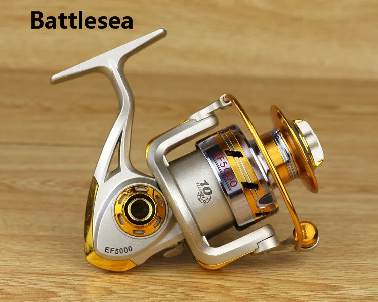 Battlesea 12BB 5 2: 1 металлическая спиннинговая рыболовная Катушка Fly Wheel для