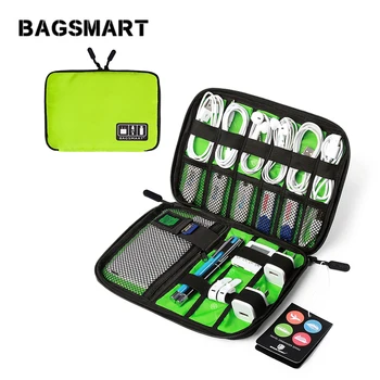 

Bagsmart Travel Electronic Accessories Organizer Bags For Digital Devices Nylon Bags For Earphone Data Line SD Card USB Cable