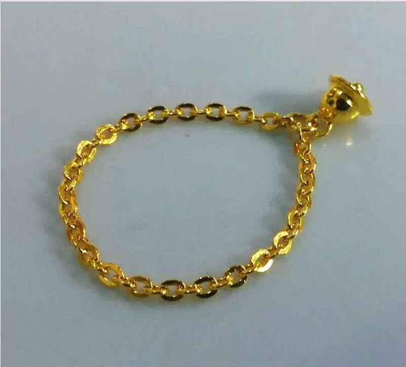 Кольцо из чистого 999 твердого 24K желтого золота | Украшения и аксессуары