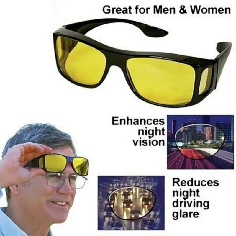 Car Driving Glasses Night-Vision Glasses Protective Gears Sunglasses Night Vision Drivers Goggles Car Driving Glasses Night-Vision Glasses Protective Gears Sunglasses Night Vision Drivers Goggles