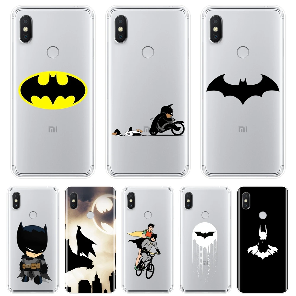 

For Pocophone F1 Xiaomi Redmi Note 6 Pro 5A Prime 5 4 4X Redmi S2 6A 5 Plus 4A Phone Case Silicone Soft Marvel Batman Back Cover