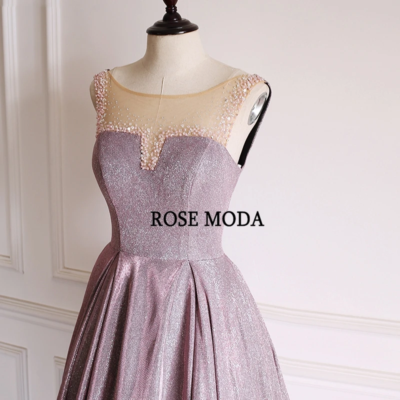 Роза Moda Bling Длинные Выпускные платья с кристаллами официальная Вечеринка платье блестящее платье реальные фотографии