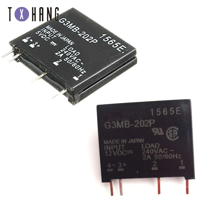 

Relay Module G3MB-202P G3MB 202P DC-AC PCB SSR In 5V 12V 24V DC Out 240V AC 2A Solid State Relay Module