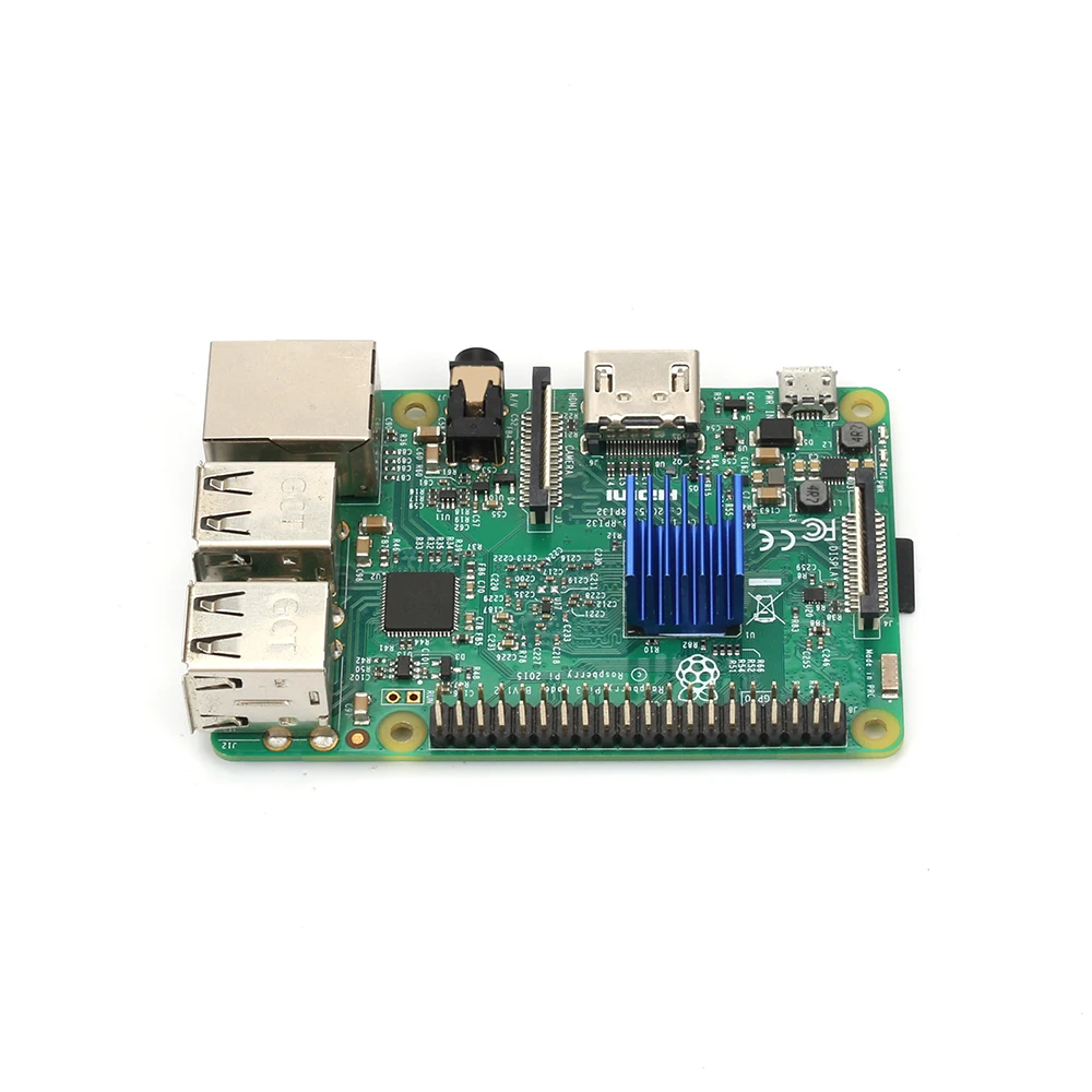 8 шт. синий Raspberry Pi радиаторы кулер Алюминий 15*14*13 мм с клеящим материалом для охлаждения Raspberry Pi 3/Pi 2 Модель B LV8729/TMC2100