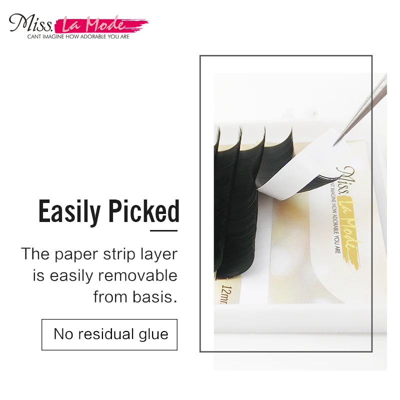 Miss Lamode super soft  all size 1pc/lot BCD Curl  mink  eyelashes extension individuals eyelashes extensions  wimper