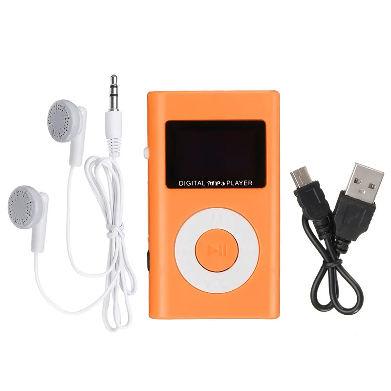 Цвет: желтый 4 часа воспроизведения MP3-плеер USB клип 32 Гб слот карты Micro SD+ наушники оранжевый синий зеленый черный розовый напрямую подключить зарядку - Цвет: Цвет: желтый