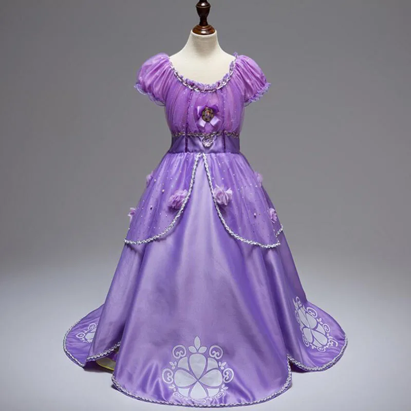 MERI AMMI/Детские платья для девочек вечерние платья принцессы для костюмированной вечеринки для девочек от 4 до 11 лет