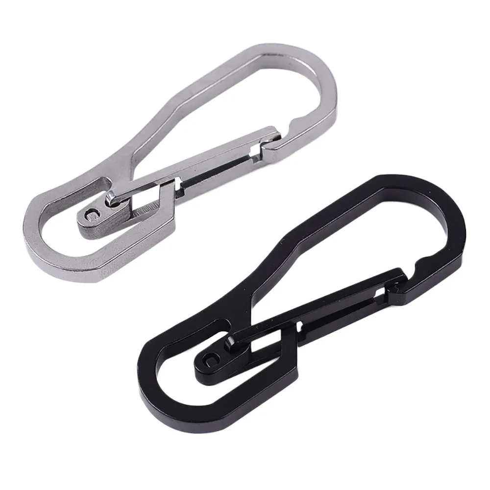 

1pc Stainless Steel Carabiner Camping Clip Outdoor Key Ring Clip Keychain Holder Keyring Hang Buckle Hook Carabiner Camping Clip