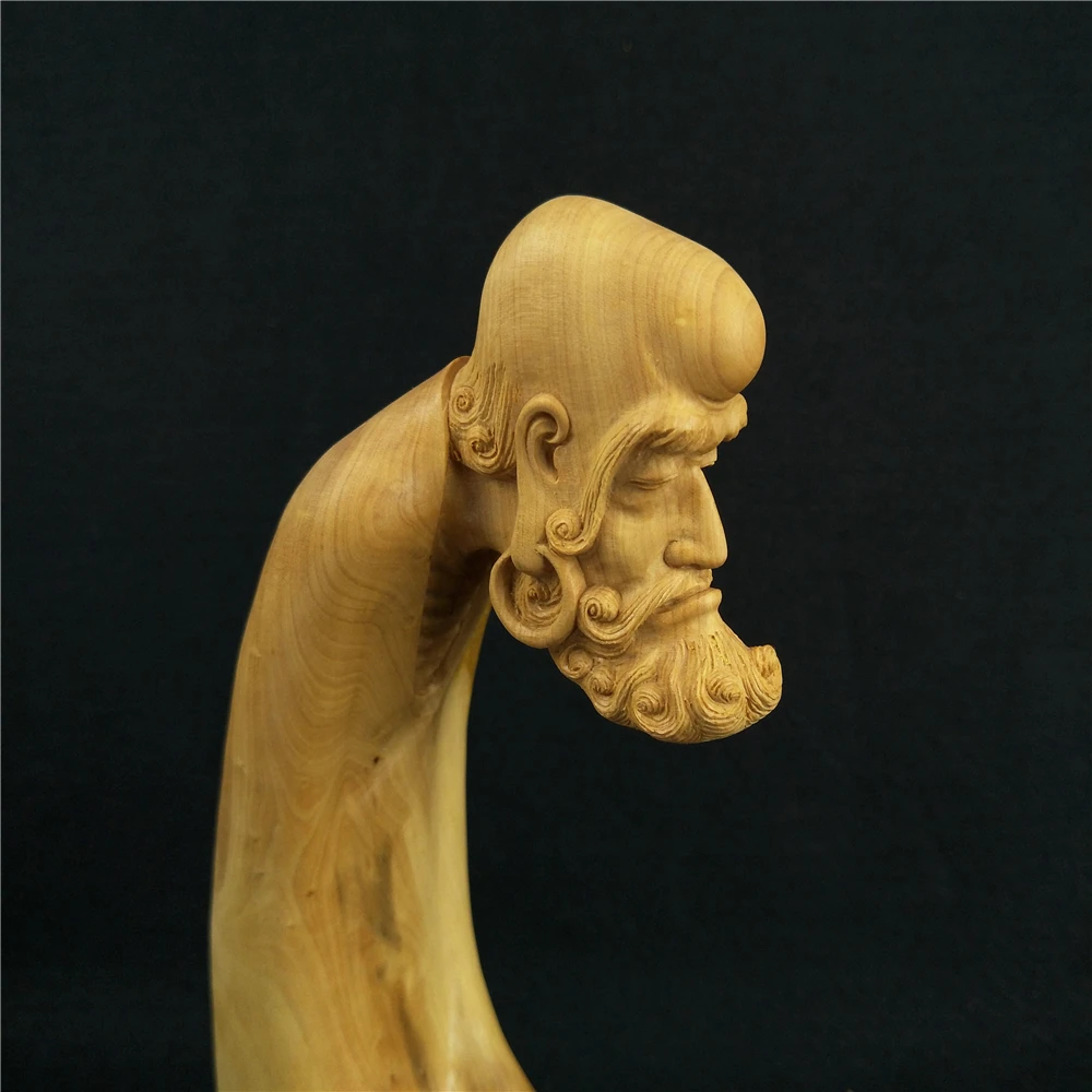 

Boxwood carvings singular mythology figure Dharma Office Supplies Root carving home decoration wood ornaments Featured gift