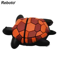 Reboto мультфильм черепаха USB флэш-накопитель 16 ГБ 8 ГБ 4 ГБ милые животные флешки и диск 64 ГБ 32 ГБ мини Memory Stick USB 2,0