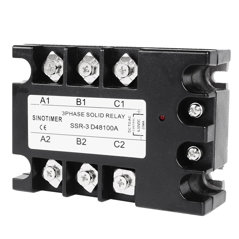 H● TSR-10AA 3 Phase Solid State Relay Module AC to AC 80-280-480VAC 10A 