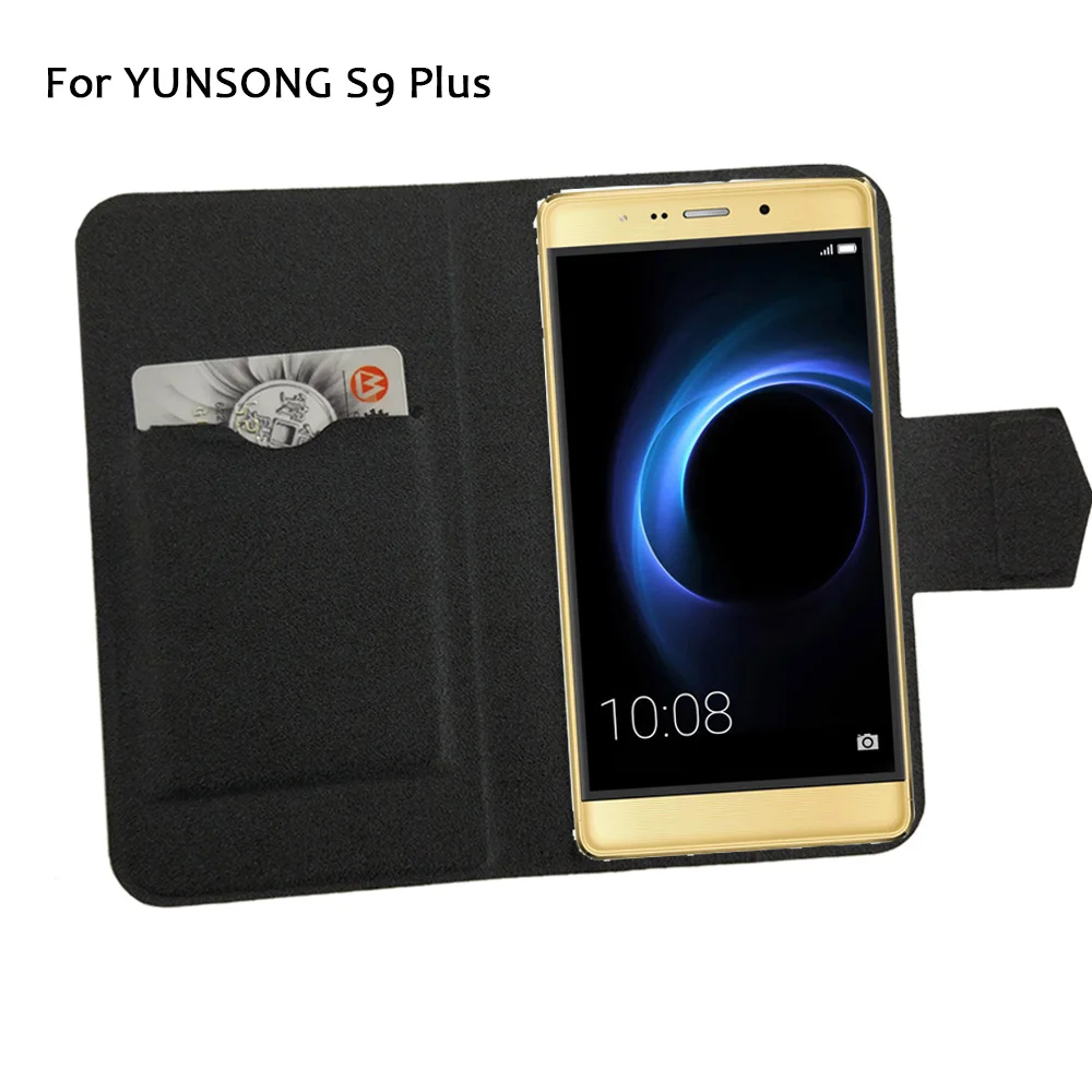 5 barev Hot! Pouzdro YUNSONG S9 Plus, kožené pouzdro na telefon, tovární móda, luxusní luxusní flip stojan, kožené pouzdro na telefon