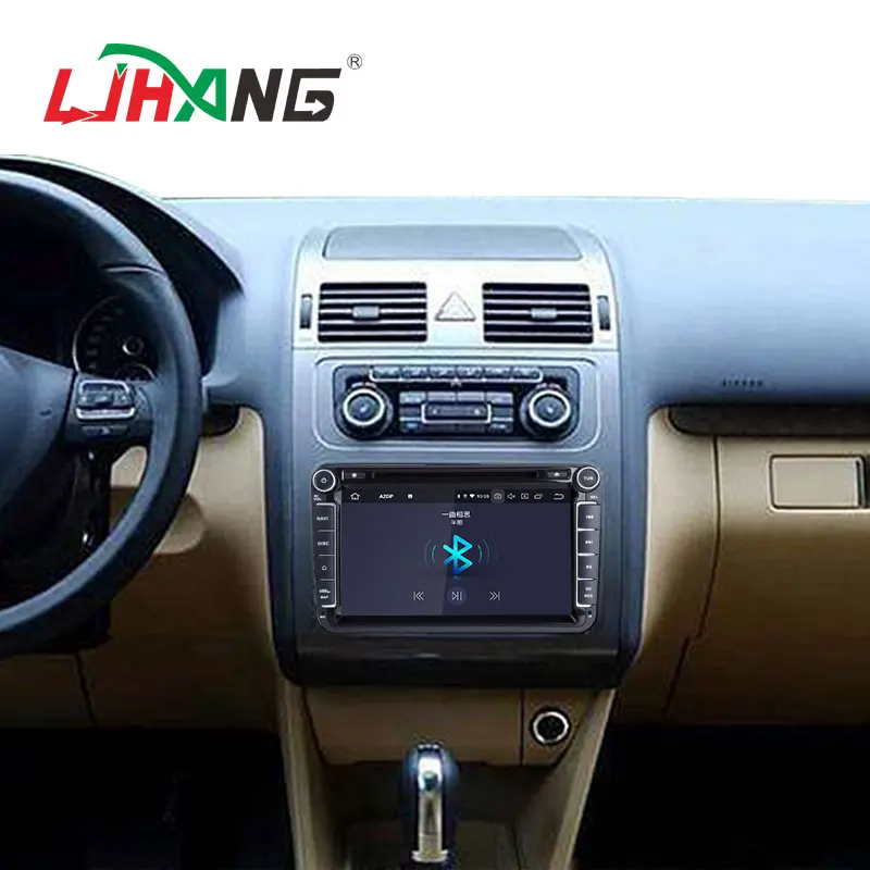 Cheap LJHANG 2 Din Android 9.0 Car DVD Player For VW Volkswagen SKODA GOLF 5 6 POLO PASSAT B6 JETTA TIGU0AN GPS Navigation Radio WIFI 5