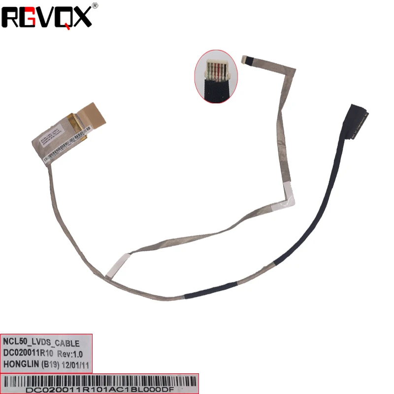

New Laptop LCD Cable for THTF T41 T45 K48C V48C K41C K461 K468 NCL50 PN: DC020011R10 Replacement Notebook LCD LVDS Cable
