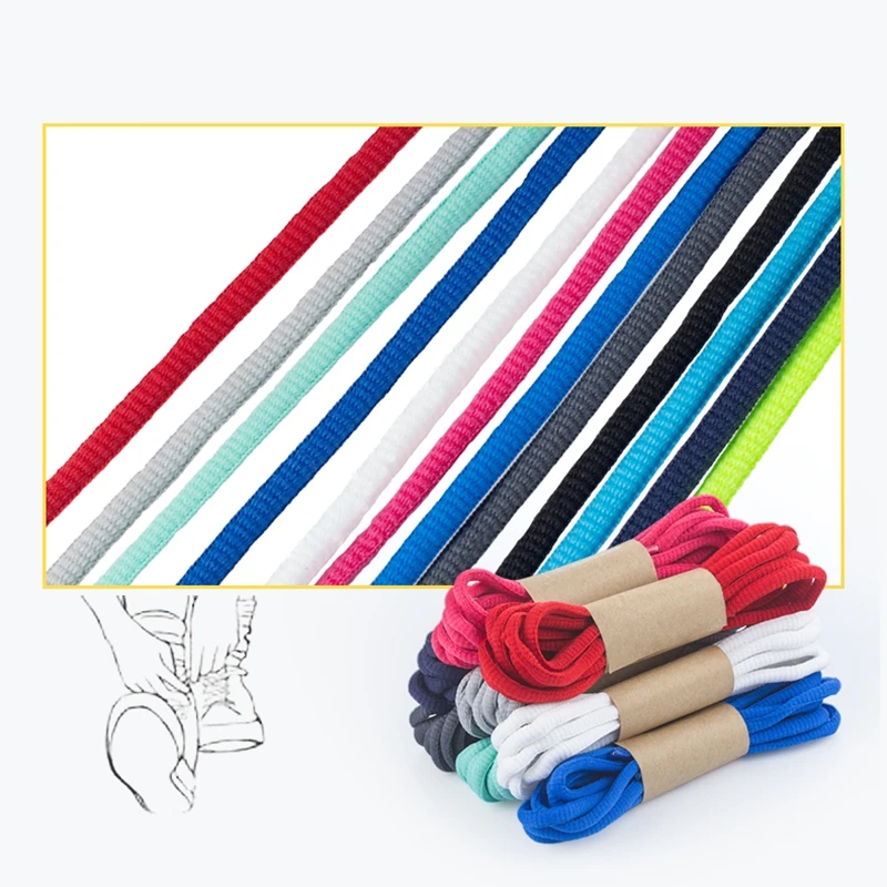 1 Pair Classic Round Shoelaces Leisure Sport Shoe laces Outdoor Men And Women High Quality Shoelace Fashion Multi Color