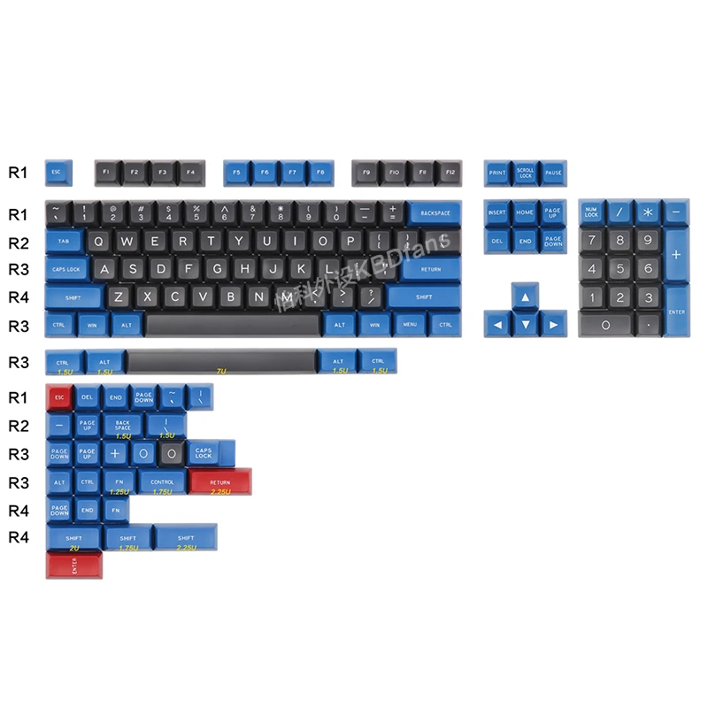 [BFCM] набор ключей MAXKEY BLUE& GRAY SA