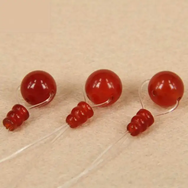 

ib2969 Natural stone red three hole guru beads,Buddhist Meditation Mala Guru beads,8mm to 20mm ,108 prayer beads Accessories