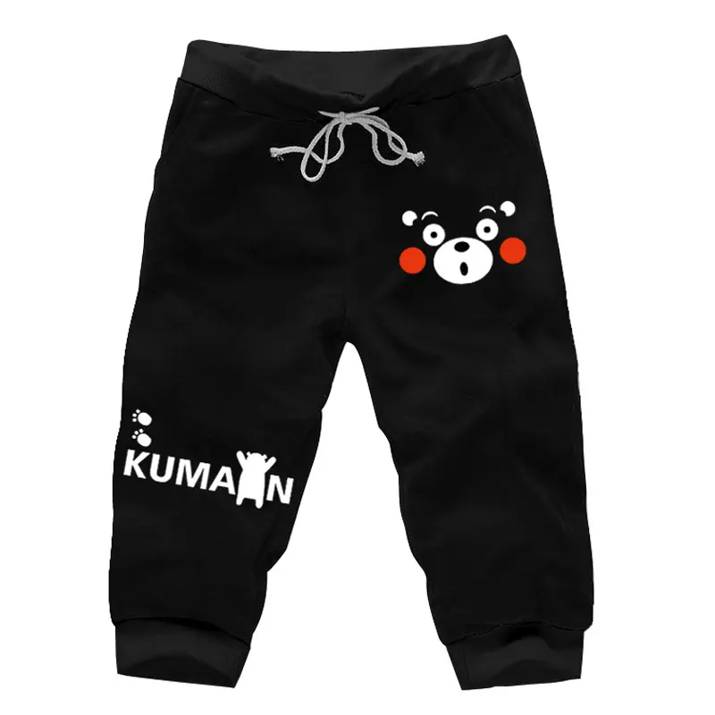 Мужские Аниме; Кумамон Jogger спортивные шорты по колено хлопок Повседневная игра Короткие шаровары спортивные брюки с карманами весна лето осень брюки