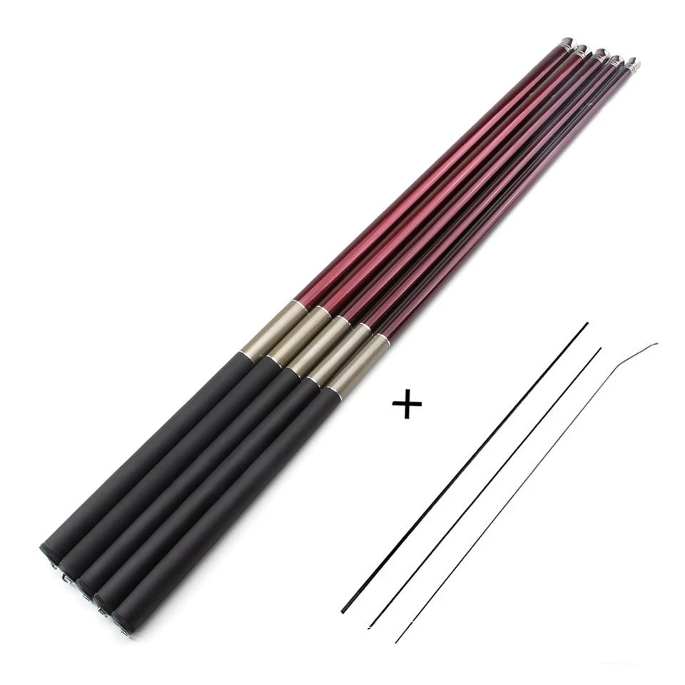 

Super Hard Carbon Stream Hand Telescopic Fishing Rod Feeder Carp Fishing Rod 3.6M 4.5M 5.4M 6.3M 7.2M Hooks and free 1-3 tips