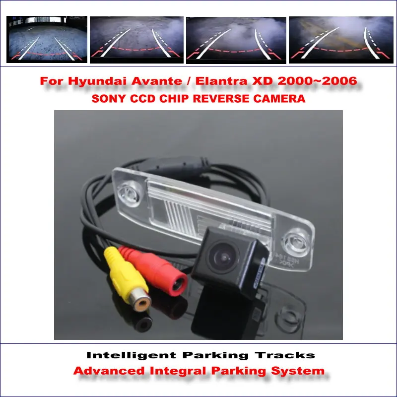 

Intelligent Parking Tracks Car Rear Camera For Hyundai Avante / Elantra XD Backup Reverse / NTSC RCA AUX HD SONY 580 TV Lines