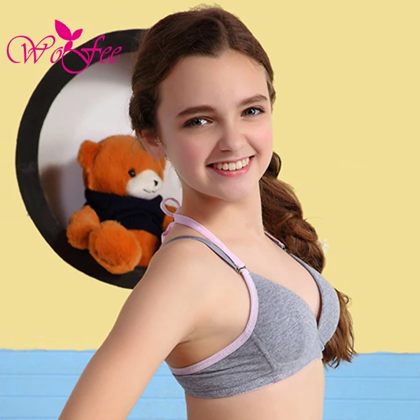 Kaqi The Disassemblability Halter-neck Young Girl Bra Wireless 100% Cotton  Underwear Summer Thin B0725 - Training Bras - AliExpress