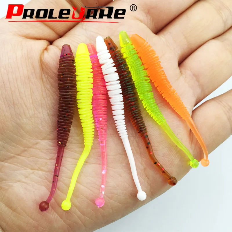 10pcs Worm Soft Lure 6cm 0.6g Fishing Pesca Fish Peche Wobblers Tackle Leurre Souple Isca Artificial Soft Baits Carp lures grass carp fishing lure artificial baits for river fishing pesca leurre 1 bottle sturgeon crucian bait particles fishing lures