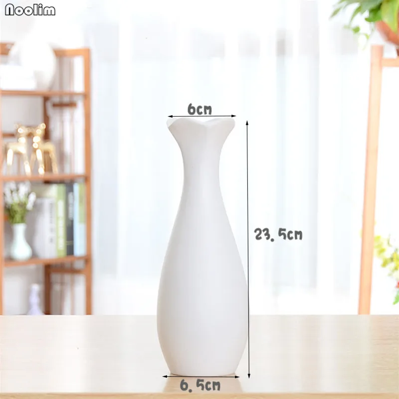 Классический Современный Белый Desktop керамика ваза простой напольная ваза китайские ремесла творческие подарки дома гостиная украшение стола