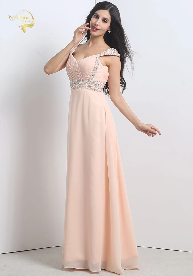 Женское шифоновое платье небесно голубое длинное вечернее расшитое бисером для