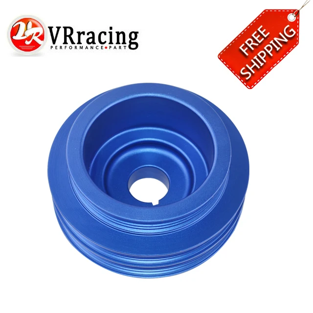 FREE SHIPPING Blue Lightweight Crank Pulley For Honda B16 B18 Engine