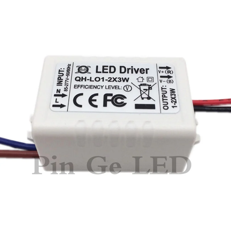С драйвером постоянного тока для светодиода 1 2x3W 600mA 3 7V 3W 6 W 600 mA Watt внешний