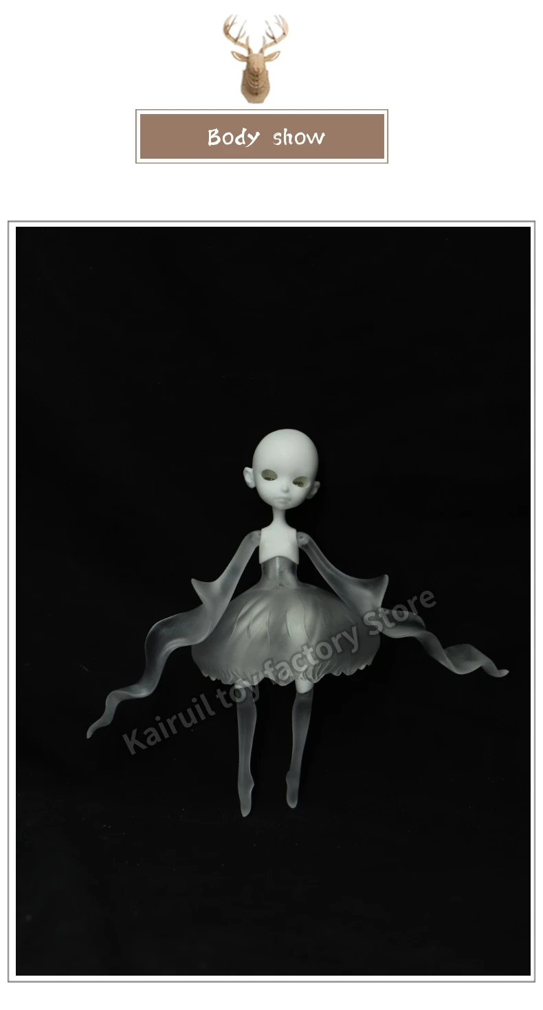 Bonecas brinquedos Modelo Boneca BJD 1/12 Медузы lumu Meninas Meninos boneca nua Alta Qualidade renunciar Loja de Brinqued