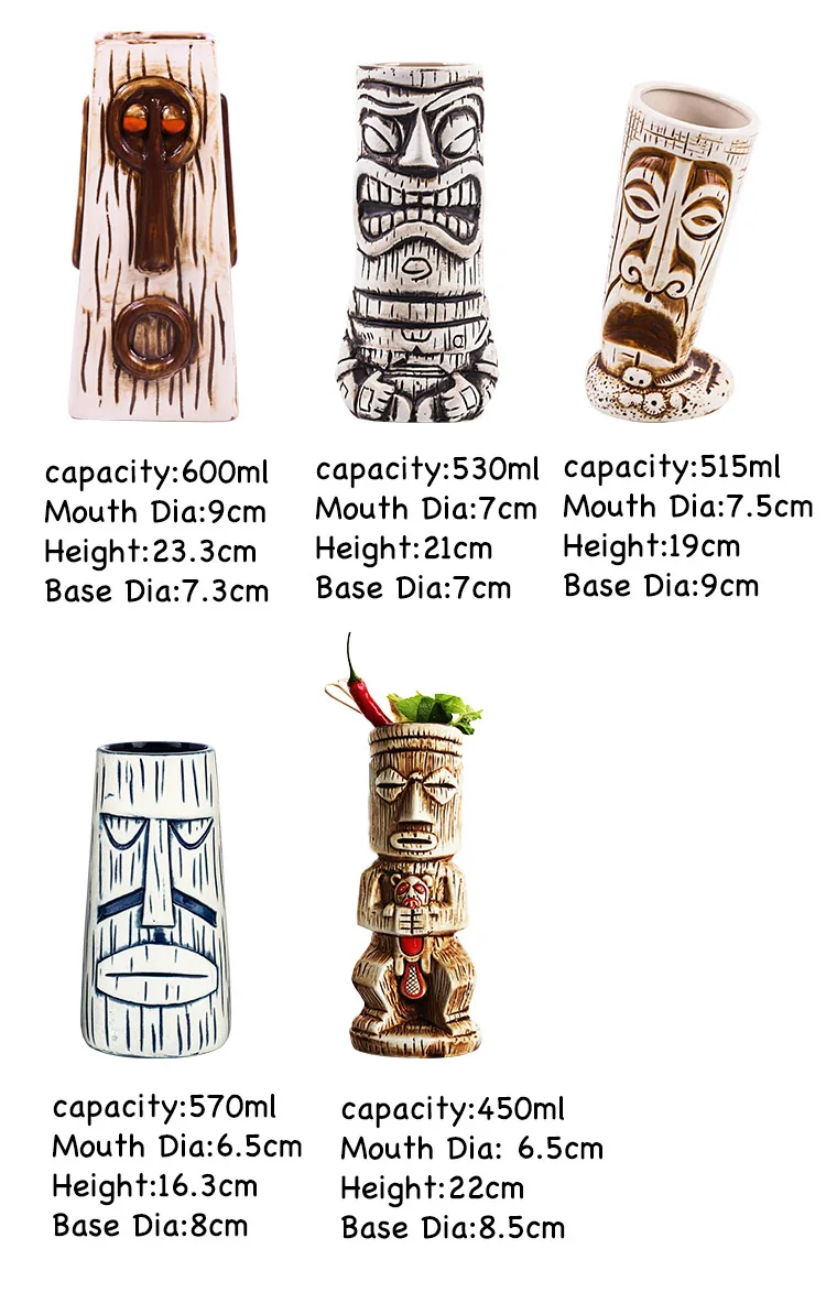 Позорная кружка Tiki, керамическая чашка, горячая Распродажа, пивная чашка, кофейная кружка Tiki, чашка, керамические изделия