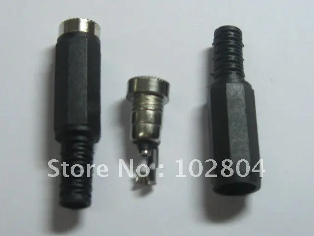 

80 pcs Per Lot 5.5x2.1mm DC Power Female Jack Connector Adaptor Plastic Handle