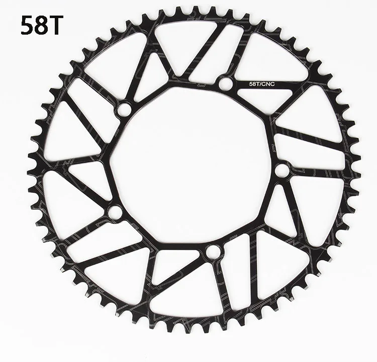 LP litepro Cogwheel левый и правый шатун Набор дорожный велосипед складной автомобиль модификация один диск 130 BCD части велосипеда включая ось - Цвет: 58T