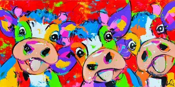 

Home decoration DIY 5D diamond embroidery watercolor painting cow cross embroidery full square set resin hobby craft 40