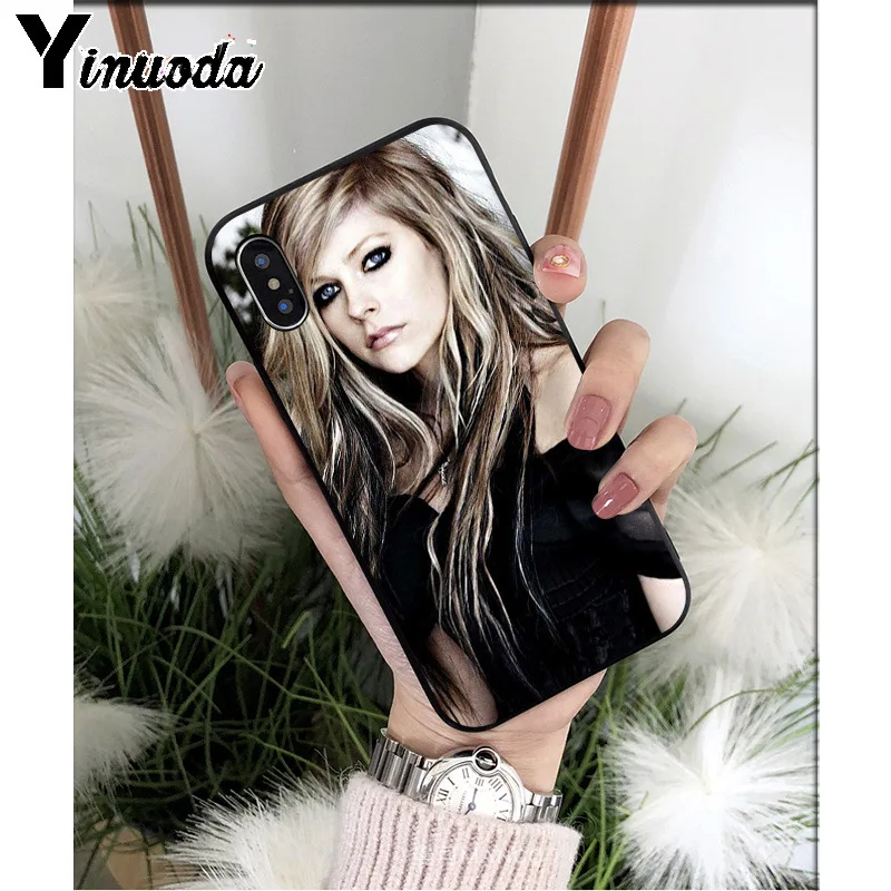 Yinuoda Avril Lavigne силиконовый мягкий чехол для телефона из ТПУ для Apple iPhone 8 7 6 6S Plus X XS MAX 5 5S SE XR мобильных телефонов - Цвет: A15